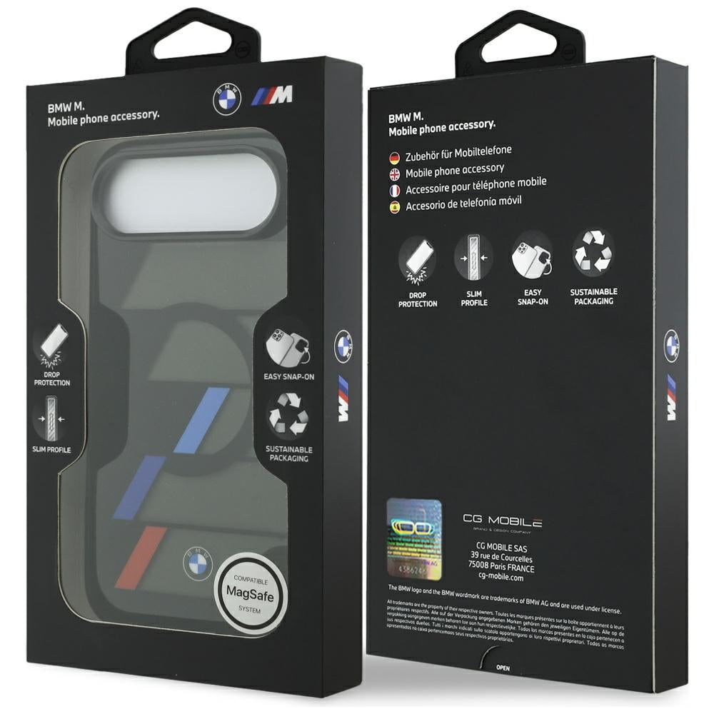 BMW M IML Metal Buttons Tricolor Lines MagSafe Case for iPhone Air - Black_7