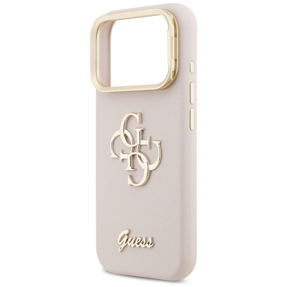 Guess Grained Big 4G &amp; Stand Camera Case for iPhone 17 Pro - Pink_5