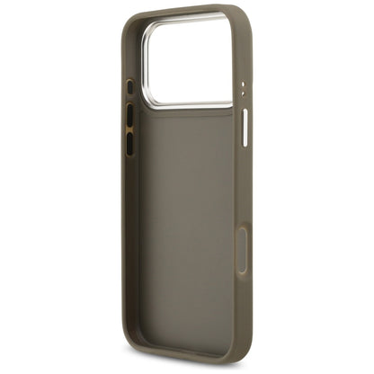 Guess Grained Big 4G Classic Logo Case for iPhone 17 Pro Max - Brown_6