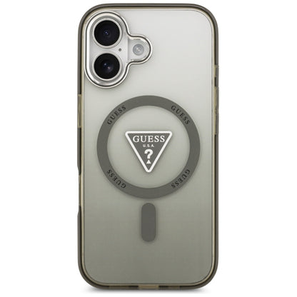 Guess IML Gradient Triangle Logo MagSafe case for iPhone 17 - olive_2