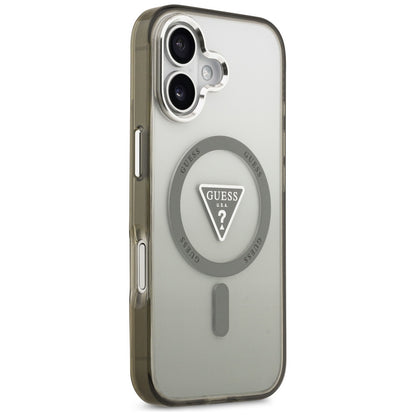 Guess IML Gradient Triangle Logo MagSafe case for iPhone 17 - olive_3