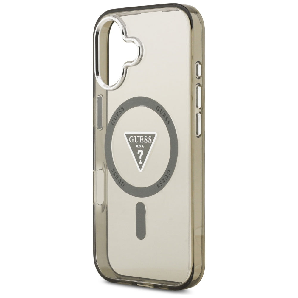 Guess IML Gradient Triangle Logo MagSafe case for iPhone 17 - olive_5