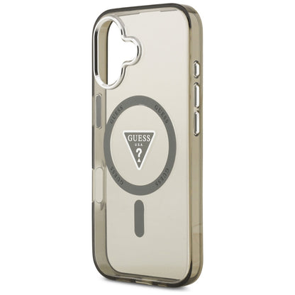 Guess IML Gradient Triangle Logo MagSafe case for iPhone 17 - olive_5