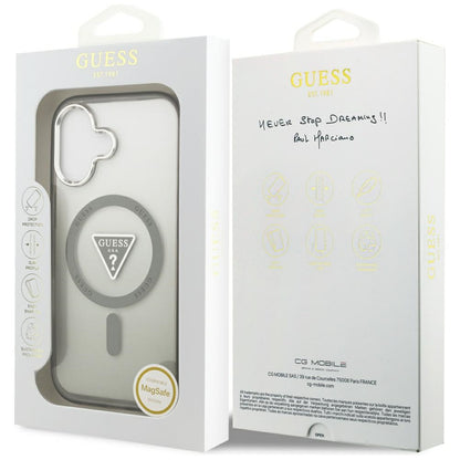 Guess IML Gradient Triangle Logo MagSafe case for iPhone 17 - olive_7
