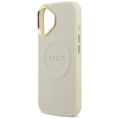 Guess Peony Hot Stamp MagSafe iPhone 17 Case - Beige_5