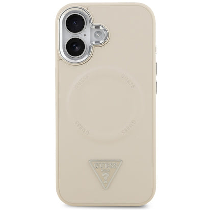 Guess Triangle Logo MagSafe Case for iPhone 17 - Beige_2