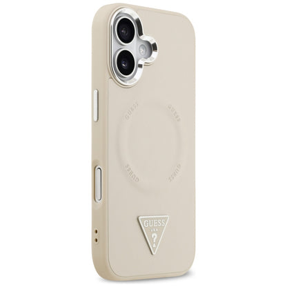 Guess Triangle Logo MagSafe Case for iPhone 17 - Beige_3