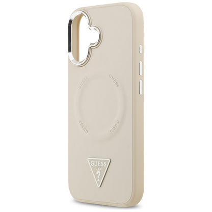 Guess Triangle Logo MagSafe Case for iPhone 17 - Beige_5