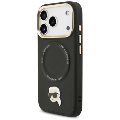 Karl Lagerfeld Big Strap Karl Metal Logo MagSafe Case for iPhone 17 Pro - Black_1