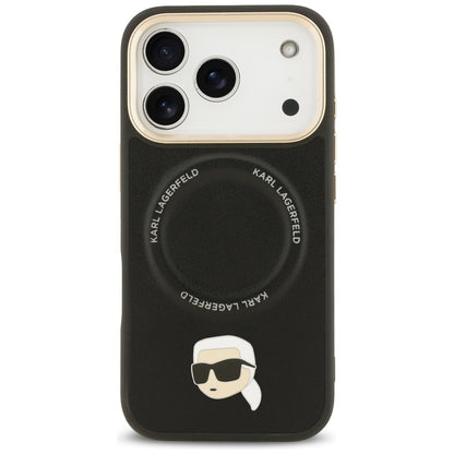 Karl Lagerfeld Big Strap Karl Metal Logo MagSafe Case for iPhone 17 Pro - Black_2