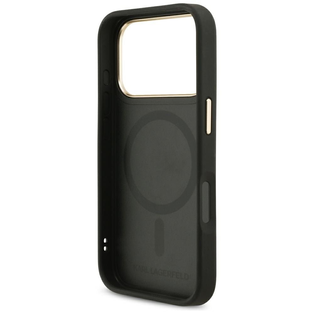 Karl Lagerfeld Big Strap Karl Metal Logo MagSafe Case for iPhone 17 Pro - Black_6