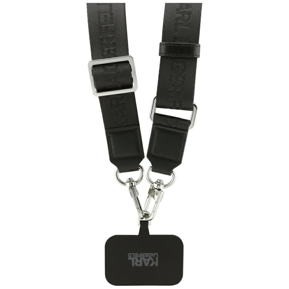 Karl Lagerfeld Big Strap Karl Metal Logo MagSafe Case for iPhone 17 Pro - Black_8