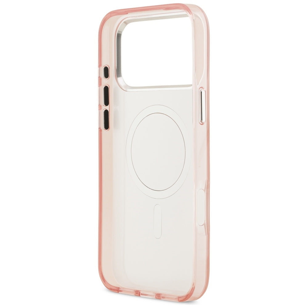 Karl Lagerfeld IML Aquarelle Choupette &amp; Logo MagSafe Case for iPhone 17 Pro - Pink_6