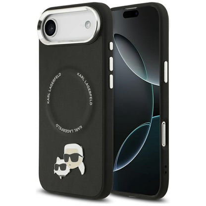 Karl Lagerfeld Karl &amp; Choupette Pins MagSafe Case for iPhone Air - Black_0