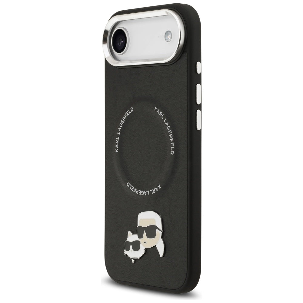Karl Lagerfeld Karl &amp; Choupette Pins MagSafe Case for iPhone Air - Black_1