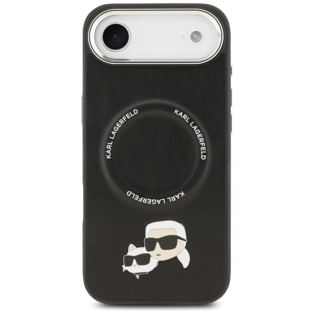 Karl Lagerfeld Karl &amp; Choupette Pins MagSafe Case for iPhone Air - Black_2