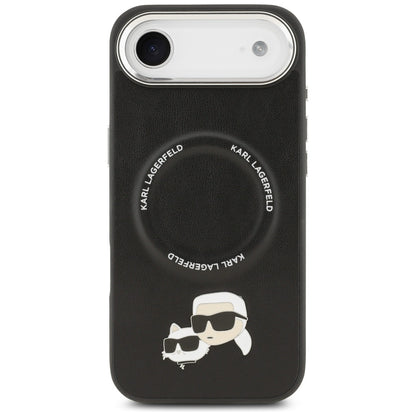 Karl Lagerfeld Karl &amp; Choupette Pins MagSafe Case for iPhone Air - Black_2