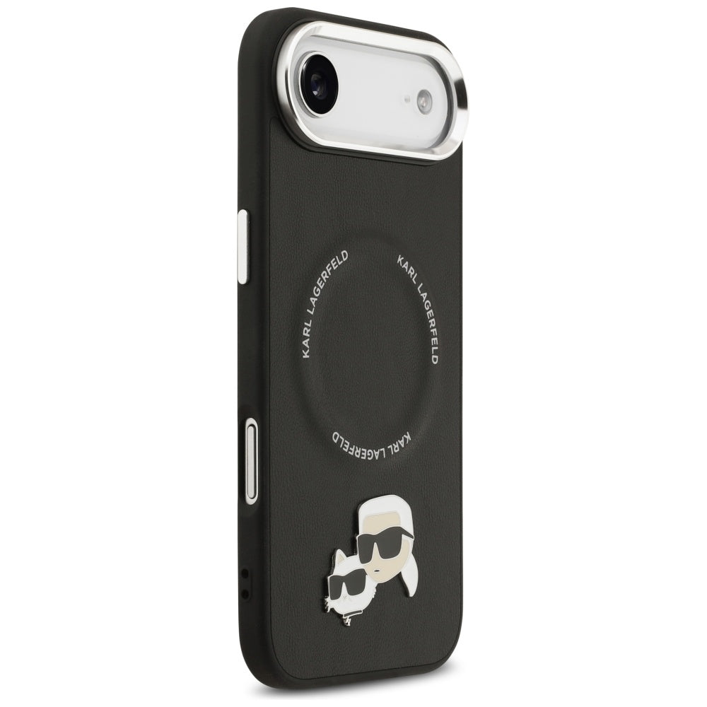 Karl Lagerfeld Karl &amp; Choupette Pins MagSafe Case for iPhone Air - Black_3