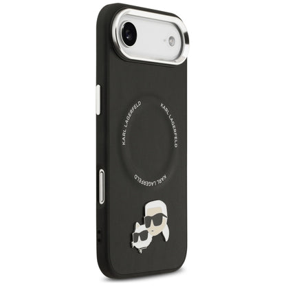 Karl Lagerfeld Karl &amp; Choupette Pins MagSafe Case for iPhone Air - Black_3
