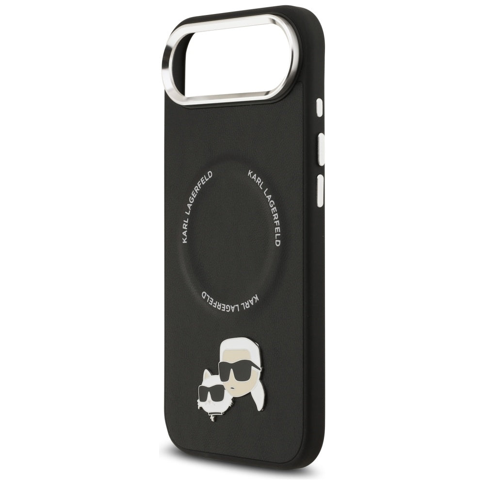 Karl Lagerfeld Karl &amp; Choupette Pins MagSafe Case for iPhone Air - Black_5