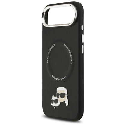 Karl Lagerfeld Karl &amp; Choupette Pins MagSafe Case for iPhone Air - Black_5