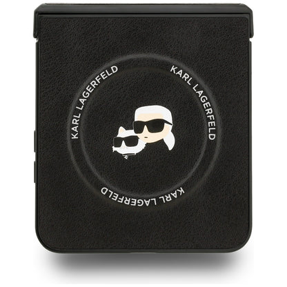 Karl Lagerfeld Karl&amp;Choupette Pins MagSafe Case for Samsung Galaxy Z Flip 7 - Black_4