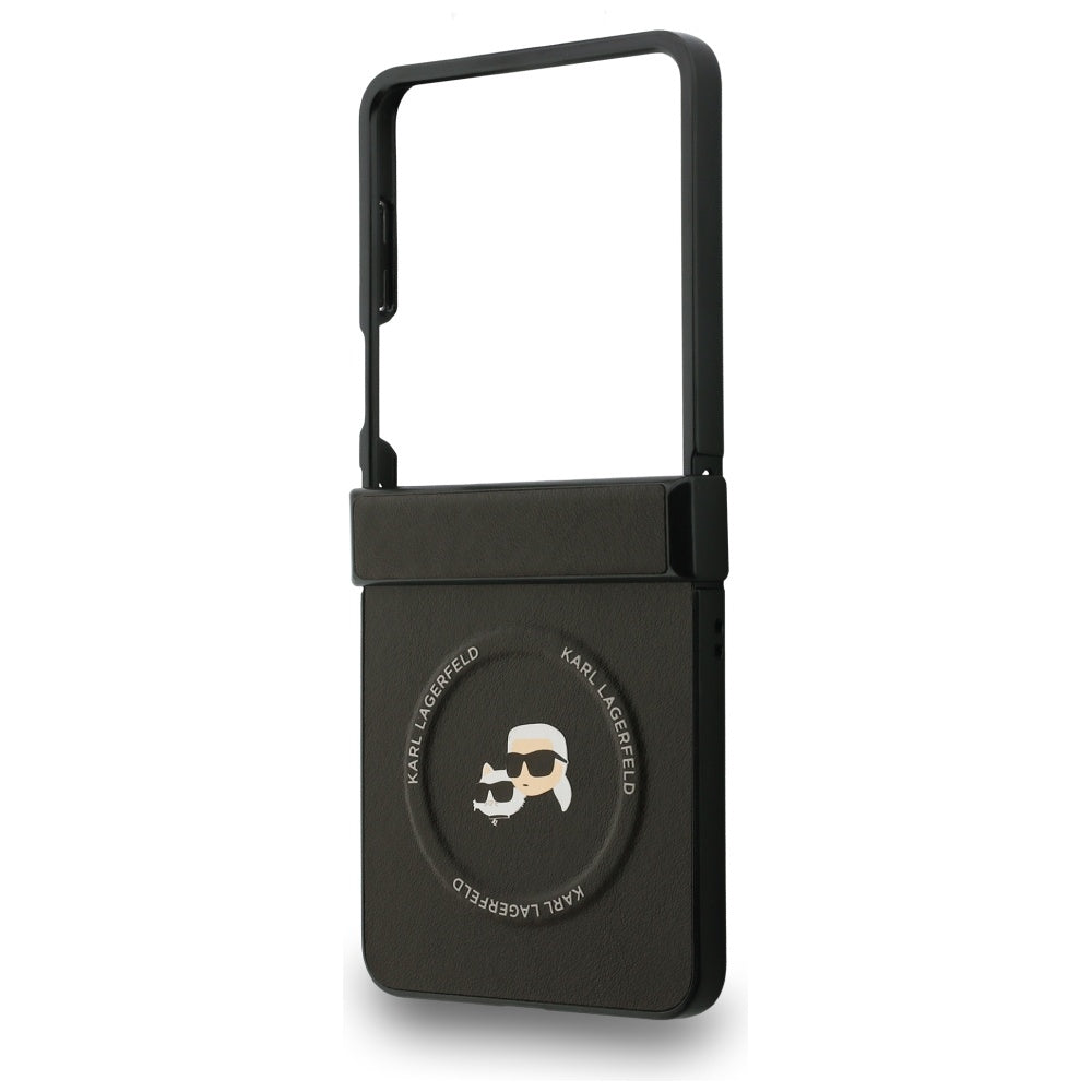 Karl Lagerfeld Karl&amp;Choupette Pins MagSafe Case for Samsung Galaxy Z Flip 7 - Black_5
