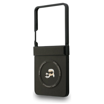 Karl Lagerfeld Karl&amp;Choupette Pins MagSafe Case for Samsung Galaxy Z Flip 7 - Black_5