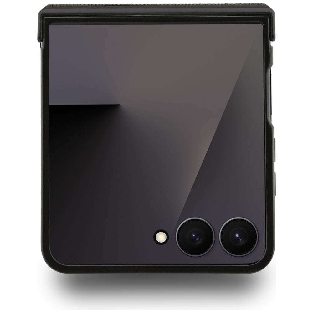 Karl Lagerfeld Saffiano Karl&amp;Choupette Pin Case for Samsung Galaxy Z Flip 7 - Black_2
