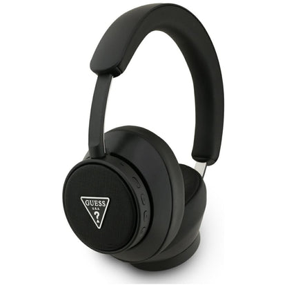 Guess Bluetooth ENC Saffiano Triangle Logo On-Ear Headphones - Black_0