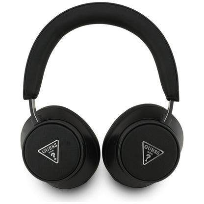 Guess Bluetooth ENC Saffiano Triangle Logo On-Ear Headphones - Black_1