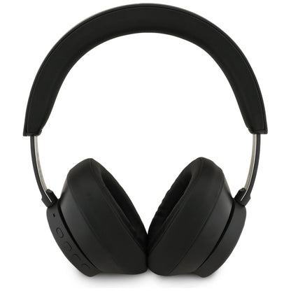 Guess Bluetooth ENC Saffiano Triangle Logo On-Ear Headphones - Black_2
