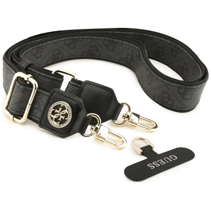 Guess Universal CBDY 4G Tether Patch Strass Metal Logo Phone Lanyard - Black_1
