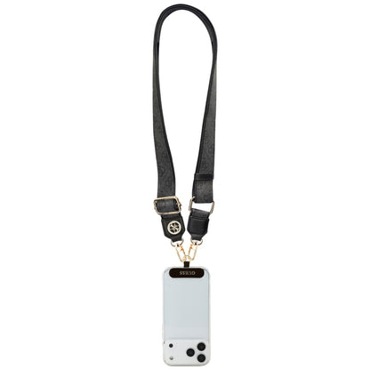 Guess Universal CBDY 4G Tether Patch Strass Metal Logo Phone Lanyard - Black_3