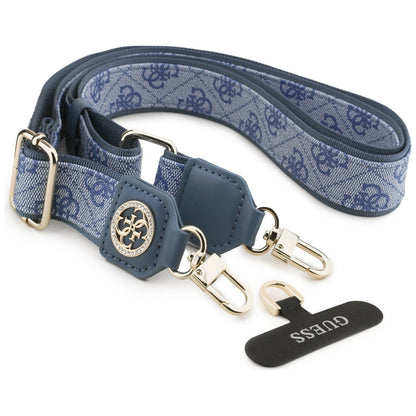 Guess Universal CBDY 4G Tether Patch Strass Metal Logo Phone Lanyard - Blue_1