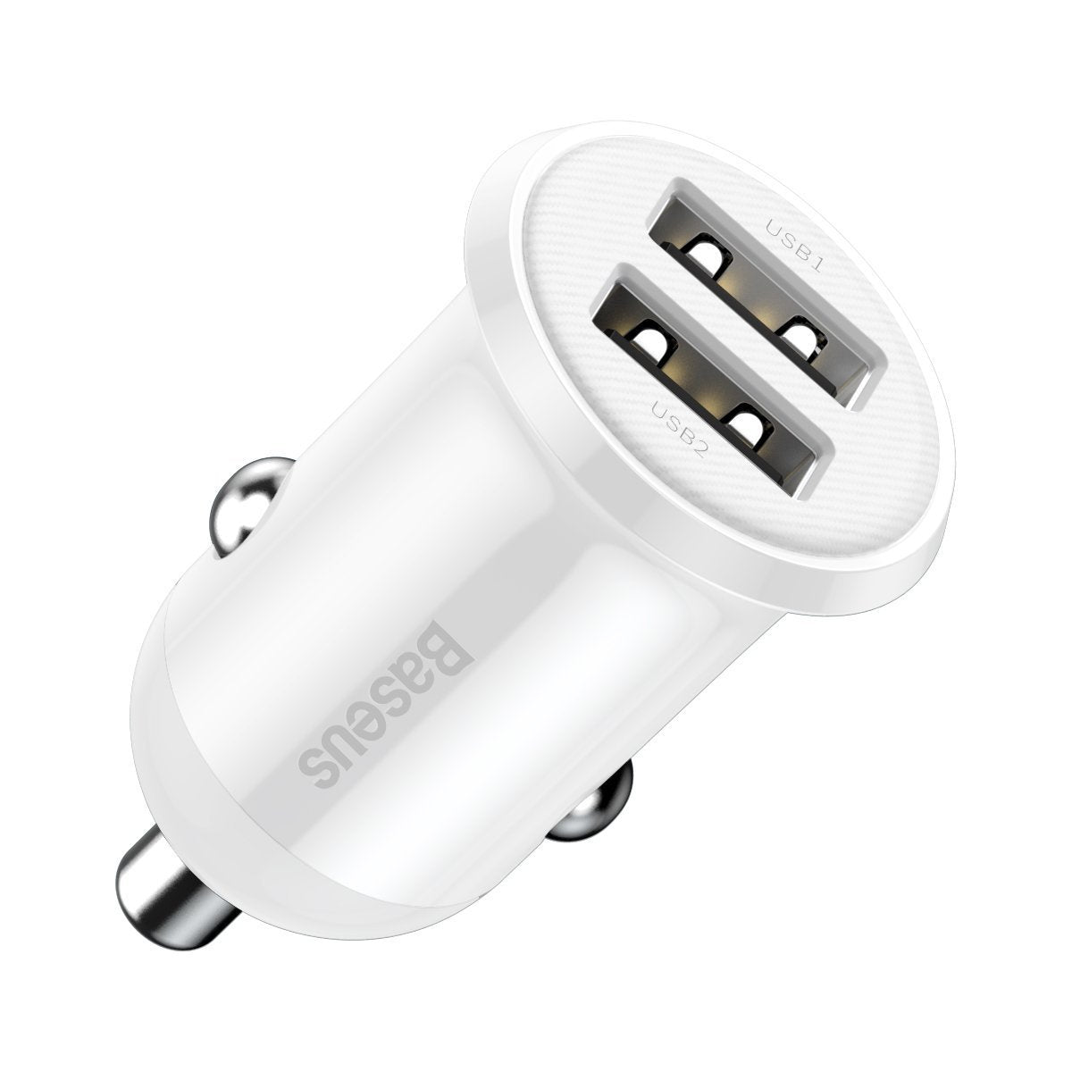 Baseus Grain Pro car charger 2x USB 4.8 A white (CCALLP-02)_1