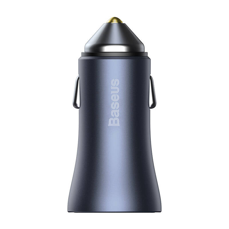 Baseus Golden Contactor Pro fast car charger 2x USB 40 W Quick Charge SCP FCP AFC + USB cable - USB Type C gray (TZCCJD-A0G)_2