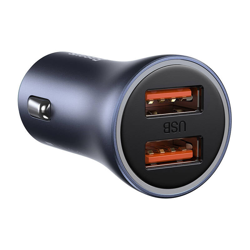Baseus Golden Contactor Pro fast car charger 2x USB 40 W Quick Charge SCP FCP AFC + USB cable - USB Type C gray (TZCCJD-A0G)_8
