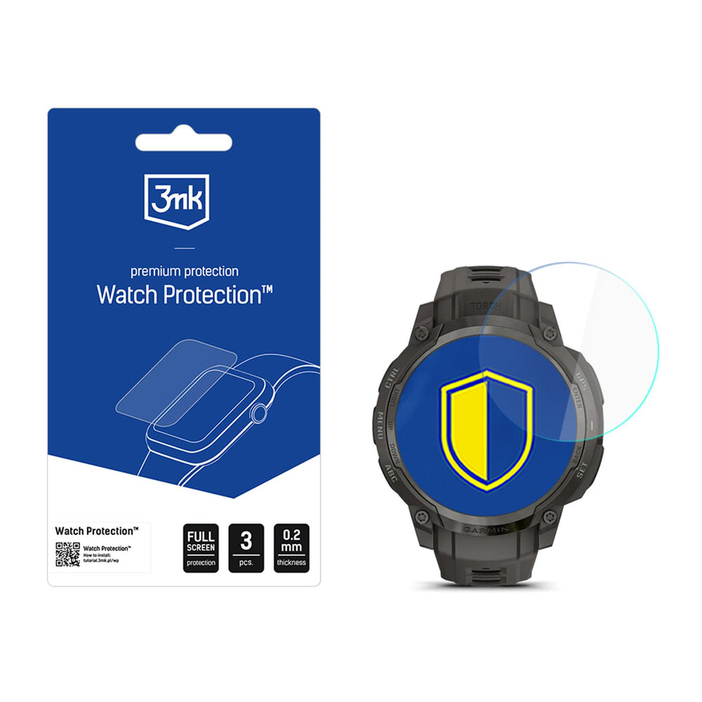 3mk Watch Protection FlexibleGlass hybrid glass for the smartwatch display for Garmin Instinct Crossover AMOLED_0