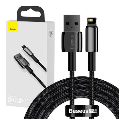 Baseus Tungsten USB - Lightning cable 2.4 A 2 m black (CALWJ-A01)_0