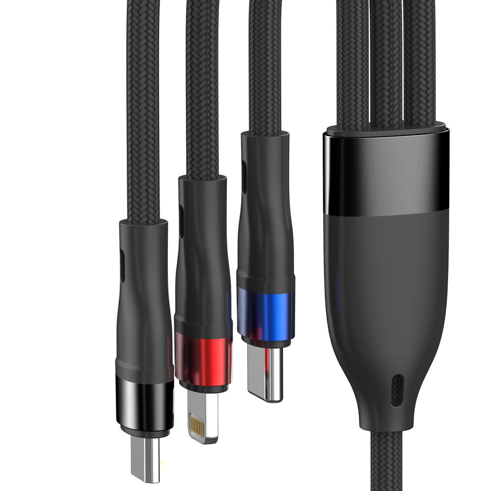 3mk Hyper Cable N-SERIES 3 in 1 USB-A / Lightning / Micro 1.2m 9V/2A 18W - black_6