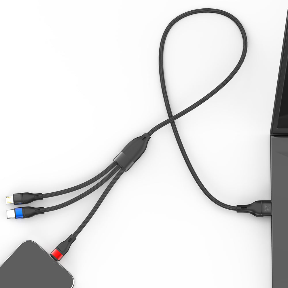 3mk Hyper Cable N-SERIES 3 in 1 USB-A / Lightning / Micro 1.2m 9V/2A 18W - black_8
