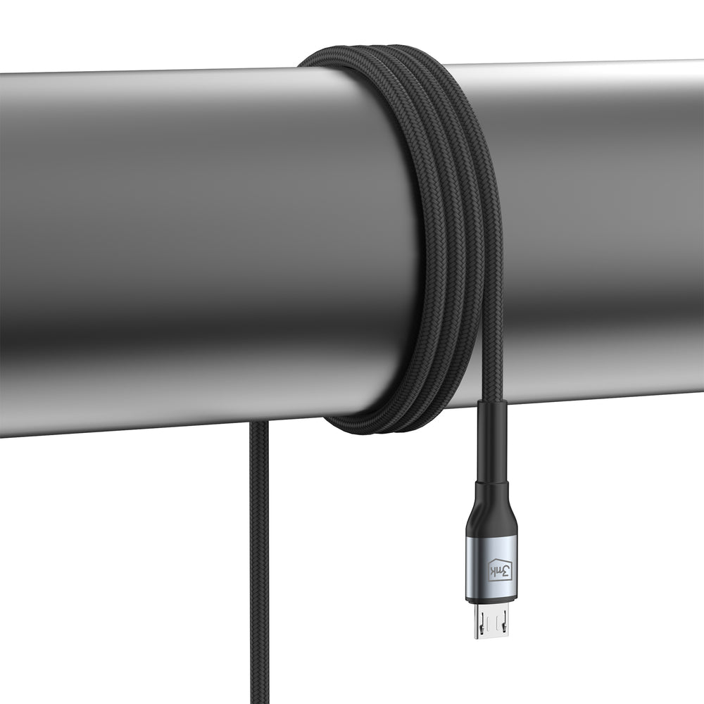 3mk Hyper Cable N-SERIES USB-A / MicroUSB 1m 5V/2.4A 12W / black_6