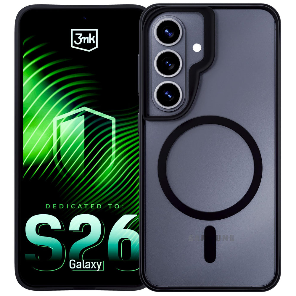 3mk Satin Armor MagCase for Samsung Galaxy S26 - Transparent Black_13