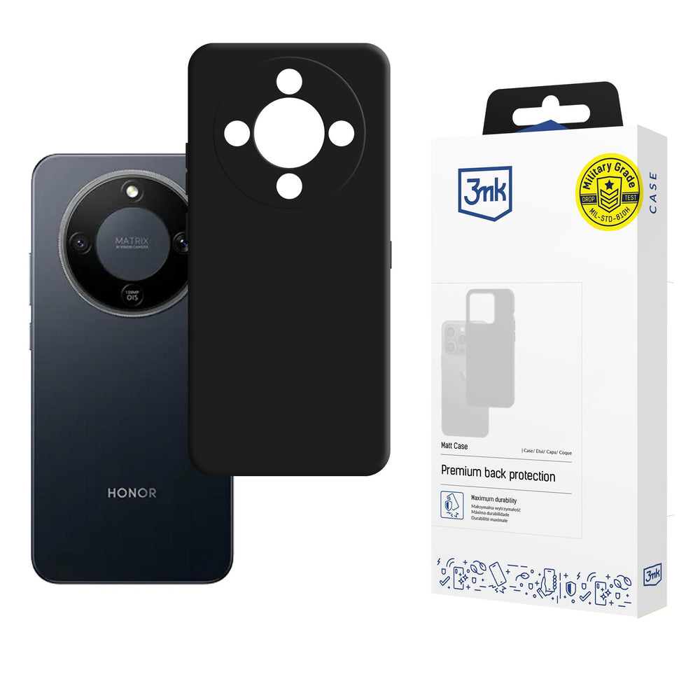 3mk Matt Case for Honor Magic 8 Lite - Matte Black_0