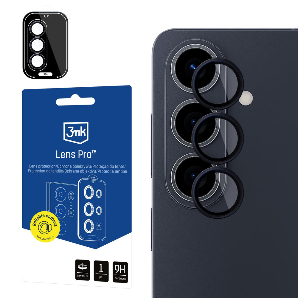 3mk Lens Protection Pro Black Hybrid Glass for the Camera Lens on the Samsung Galaxy S26 Pro_0