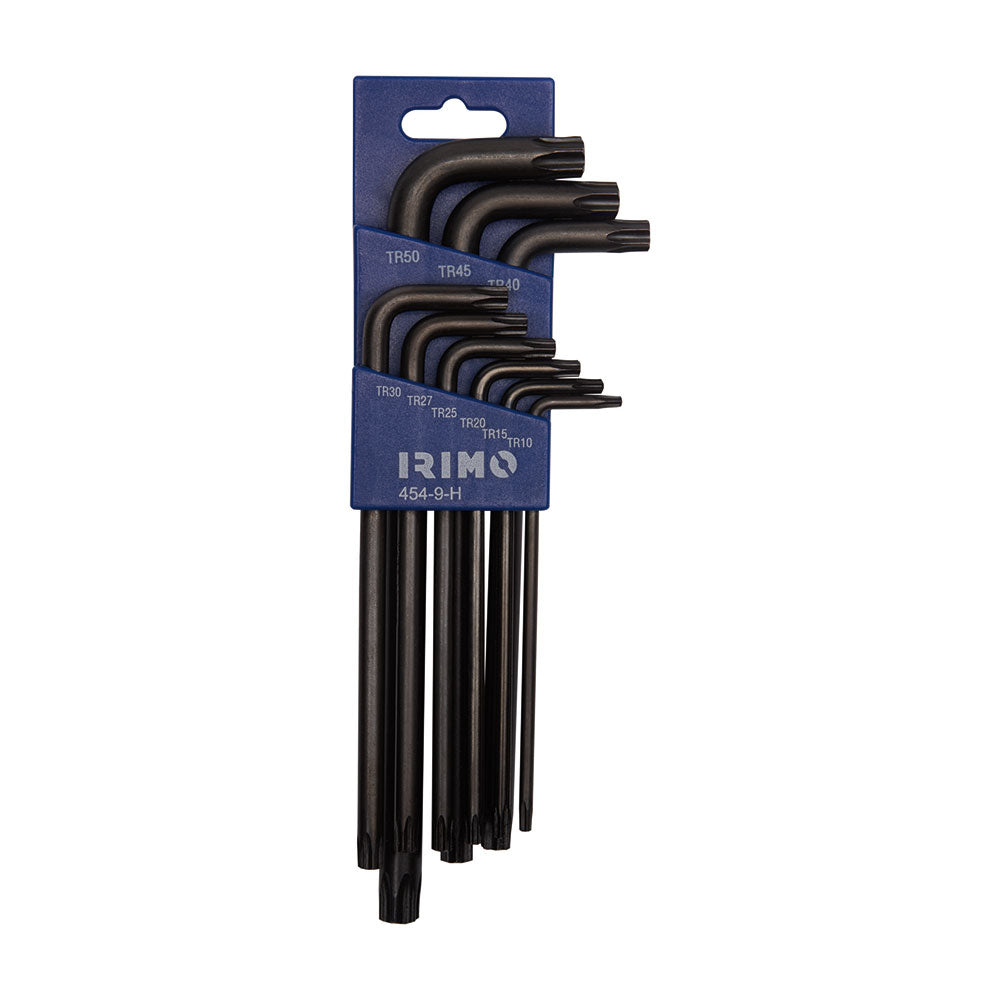 Jogo petaca 9 chaves curvas pavonadas torxÂ® inviolÃ¡veis t10-t50 454-9-h_0