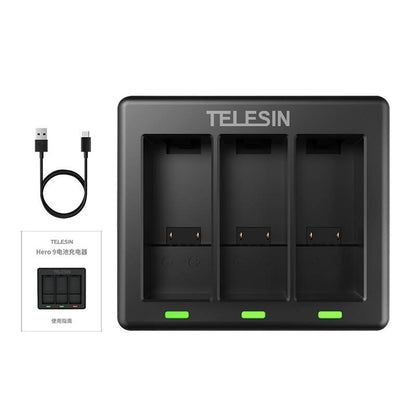 3-slot charger Telesin for GoPro Hero 12 / Hero 11 / Hero 10 / Hero 9_2
