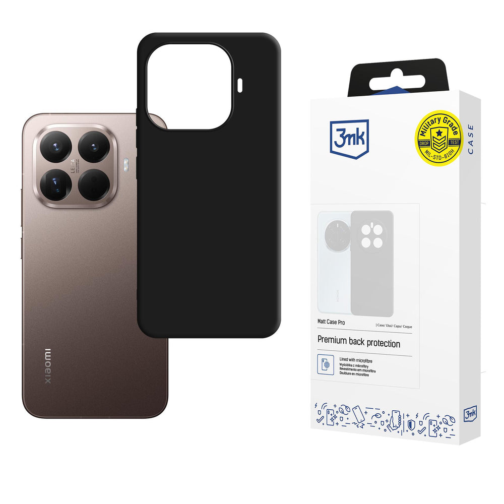 3mk Matt Case Pro for Xiaomi 15T Pro 5G - Black_0