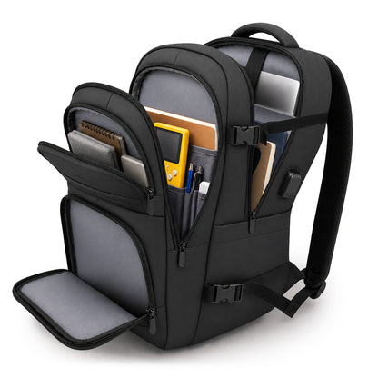 Wozinsky WPW-20L Backpack with Laptop Pocket for 15" Travel 40x20x25 cm for Hand Luggage - Black_1